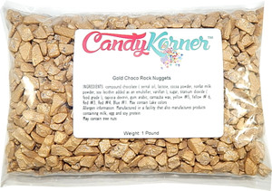 Chocorocks Gold Nuggets| Candy Coated Chocolate Shaped Gold Nuggets | 1 Pound ( 16 OZ ) By CandyKorner® Chocorocks Gold Nuggets| Candy Coated Chocolate Shaped Gold Nuggets | 1 Pound ( 16 OZ ) By CandyKorner®