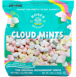 Roses Cloud Mints Assorted - 4 Pound Bag ( 64 OZ )