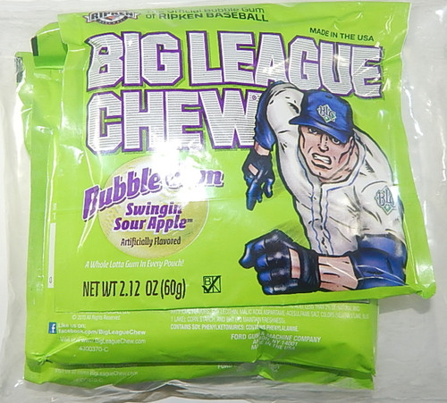 Big League Chew Swingin Sour Apple 3 pack ( 2.12 oz each)