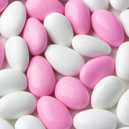 Sconza Jordan Almonds Pink and White Mix 5 Pound ( 80 OZ )