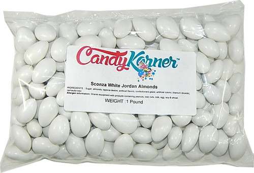 Sconza Jordan Almonds White 1 Pound ( 16 OZ )