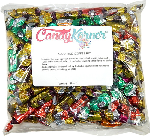 Coffee Rio Assorted Flavors Coffee Caramels 1 Pound ( 16 OZ ) By Candy Korner