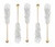 White Pure Cane Sugar Swizzle Stick - Rock Candy on Stick, 10 Count White Pure Cane Sugar Swizzle Stick - Rock Candy on Stick, 10 Count