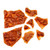 Pieces of gourmet sugar free peanut brittle