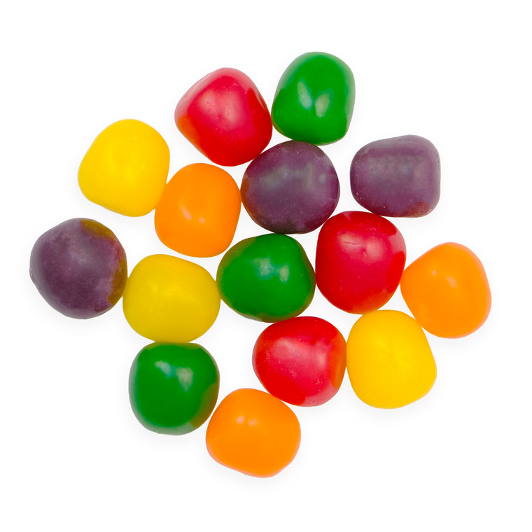 Assorted Fruit Sour Ball Candy in pile