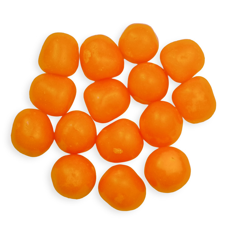 Orange Fruit Sour Ball Candy in pile