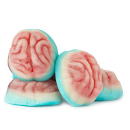 Gummy Brains – fruity, brain-shaped gummies perfect for Halloween, bulk candy displays, and spooky sweet treats! Try them today!