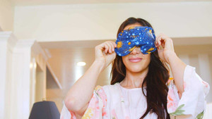 Removable insert for easy washing and can be used as an eye mask with or without insert.