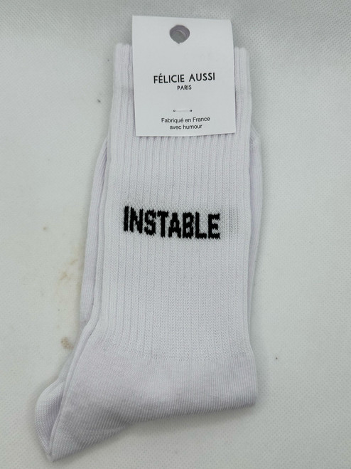 CHAUSSETTES 36/40 - INSTABLE - BLANC