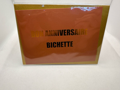 CARTE FELICIE - ANNIVERSAIRE - BICHETTE