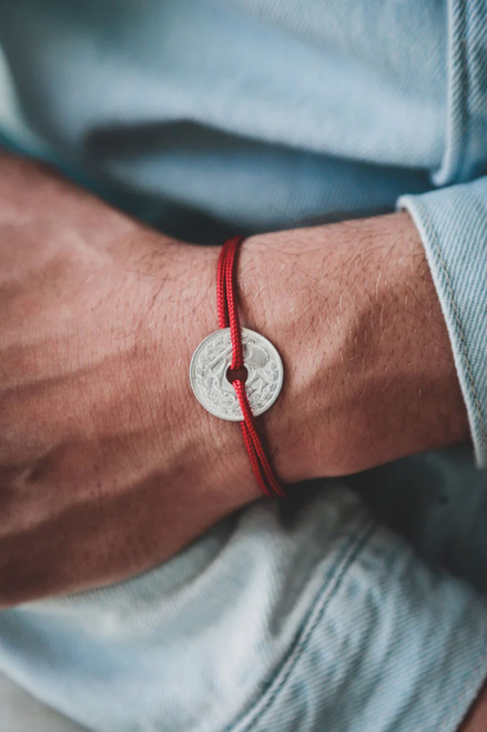 BRACELET LE COLORE - ROUGE - LE SOU FRANCAIS