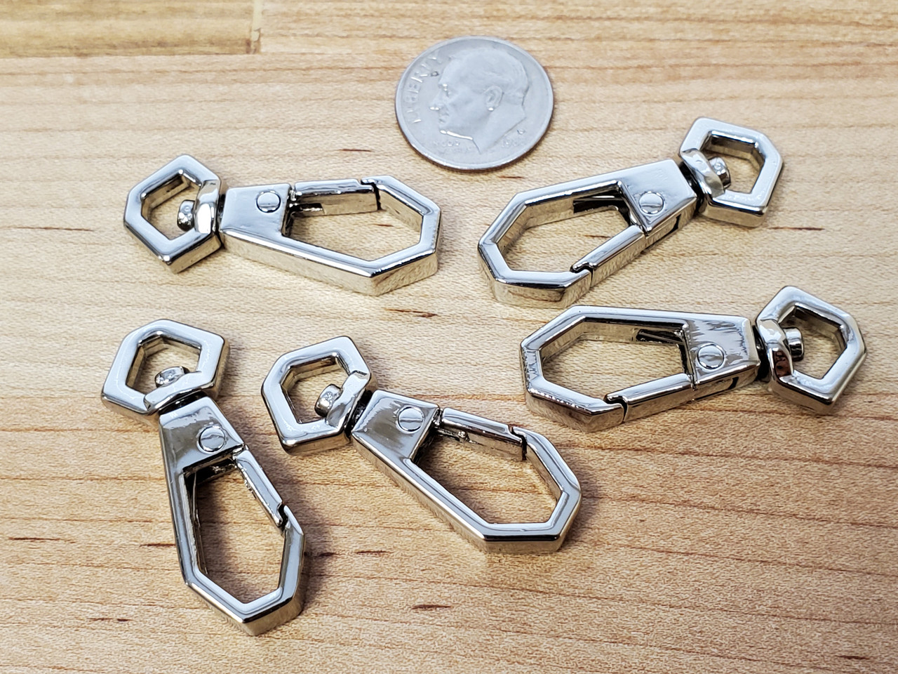 silverアクセサリーSET Swivel Snap Clasps