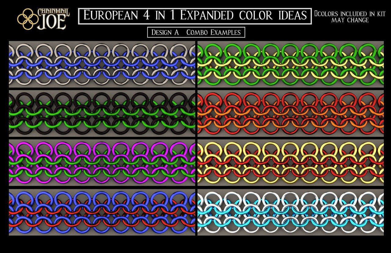 Chainmail Joe Multi Color Kit 1 Instruction Booklet