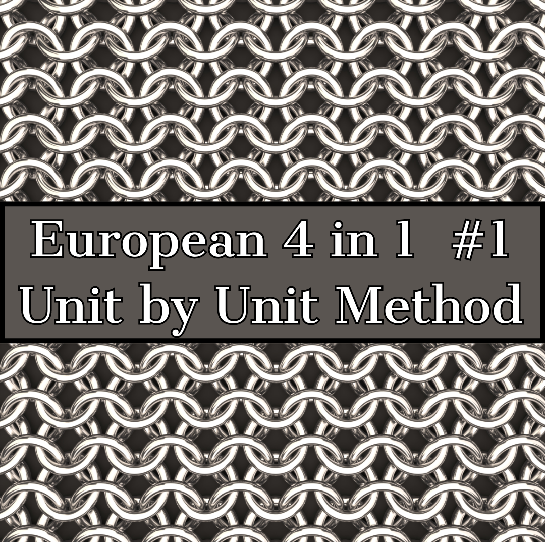 European 4 in 1 Bias Bracelet Kit, Chainmaille Kit, Stainless Steel, Chainmail  Kit, Jump Rings, Box Chain Tutorial, Chainmaille Tutorial 