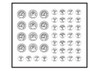 'Classic' Black Gauge Faces & Clear Background 1/25