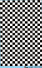 Black & White Checkerboard Squares, Decal, 1/25