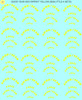 Good Year Tire Decals Big & Little - Yellow, 1/25