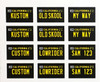 License Plates and Frames Set, 1/24-1/25