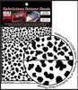 Cow Hide Upholstery Pattern Decal on Clear, 1/24