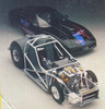 "Hot Rod" Series Corvette Pro/Street, 2-Blowers, Tubular Chasssis 1/25