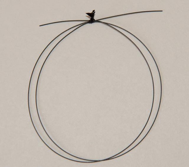 Black Stranded Cable .019", .5mm OD