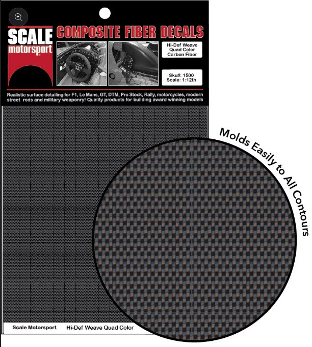 Carbon Fiber Hi-Def Weave Decal 1/24