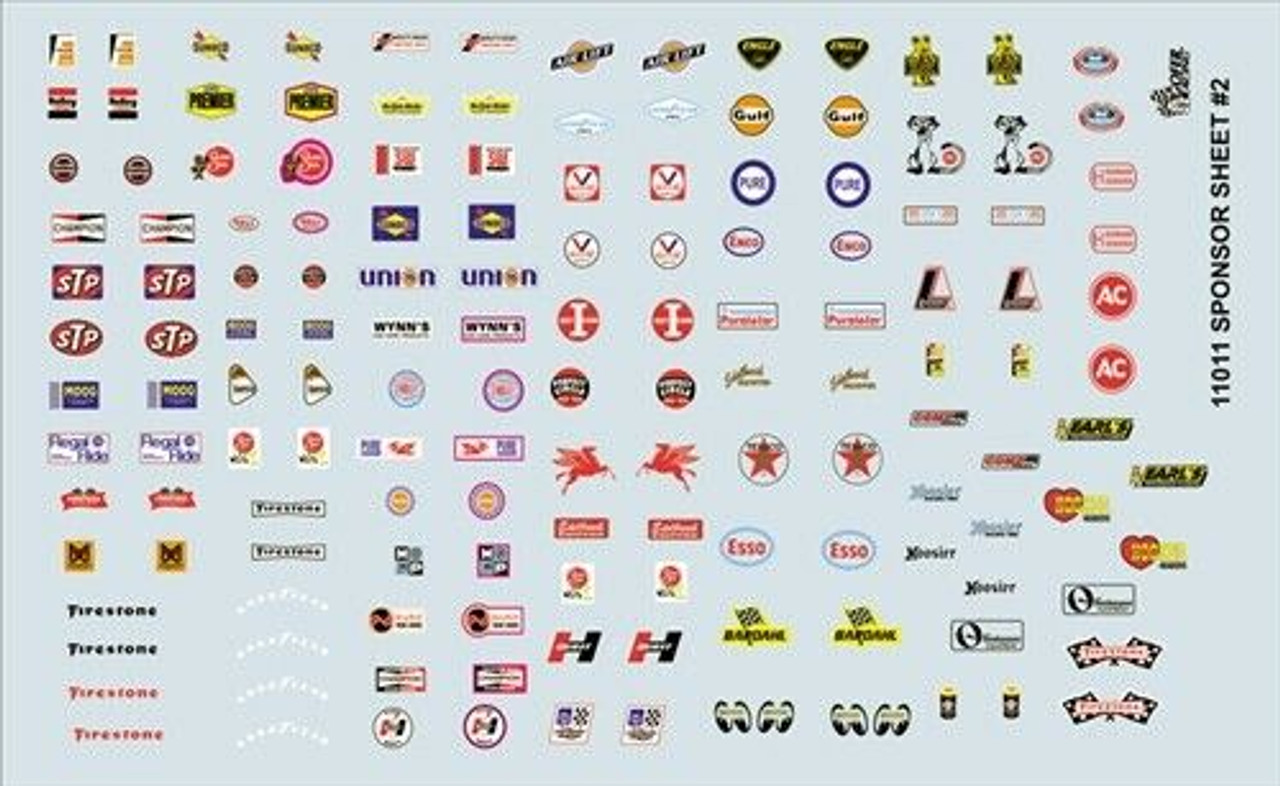 Manufacturer Sponsor Decal Sheet 2,  1/25