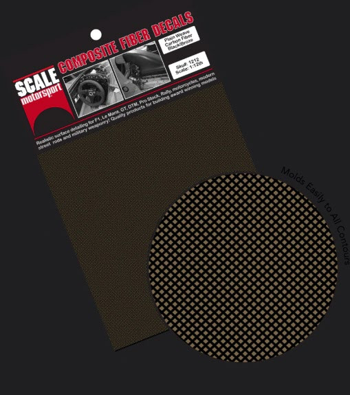 Carbon Kevlar Metallic Amber on Black, Decal 1/24