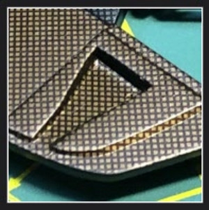 Carbon Kevlar Metallic Amber on Black, Decal 1/24