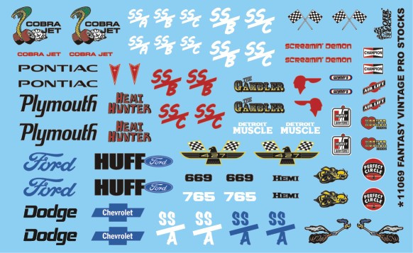 Vintage Graphics Decals, 1/25 - Ted's Modeling Marketplace