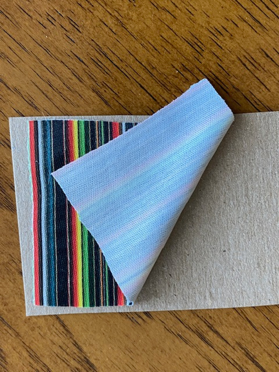 Showing underside of Mexican Blanket