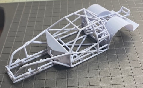 P/M-P/S '70.5 Camaro Tubular Chassis 4-1/2" Wheelbase, 1/25