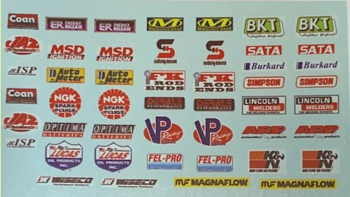 Drag Racing & Monster Truck Decals, 1/25