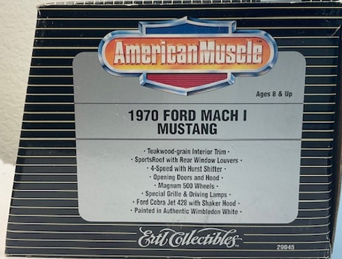 Limited Edition '70 Mustang Mach 1, 1/18