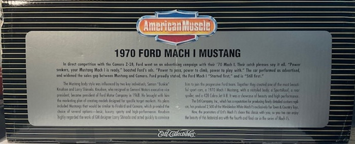 Limited Edition '70 Mustang Mach 1, 1/18