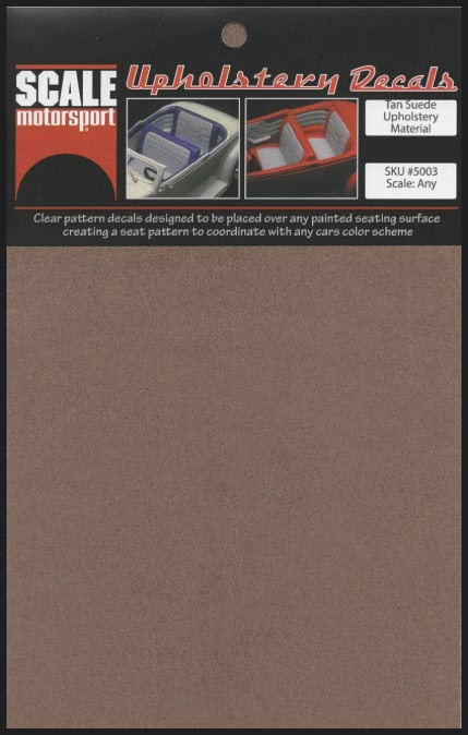 Suede Upholstery Material - Various Colors, All Scales