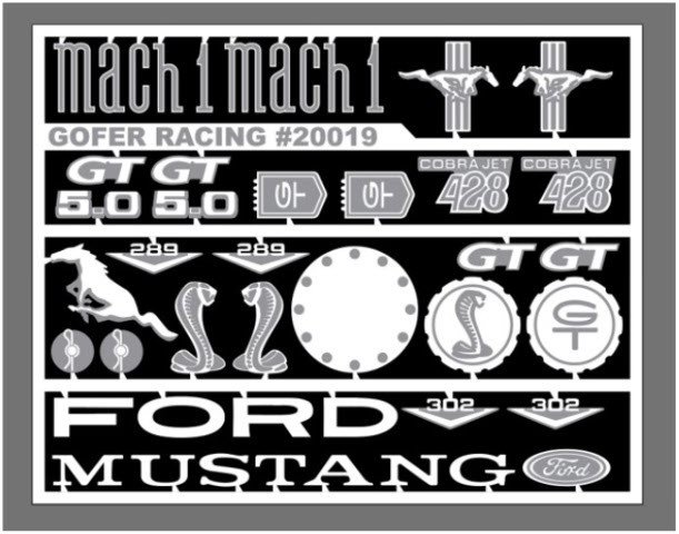 Mustang Photo Etch Exterior Detail Set 1/25