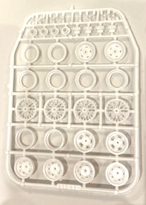 Drag Racing Wheel Set, 4Types, 1/25 Ted's Modeling Marketplace