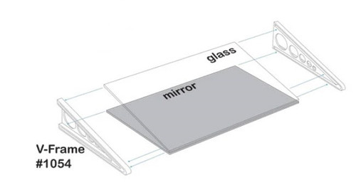 Display Stand, Angled with Mirror