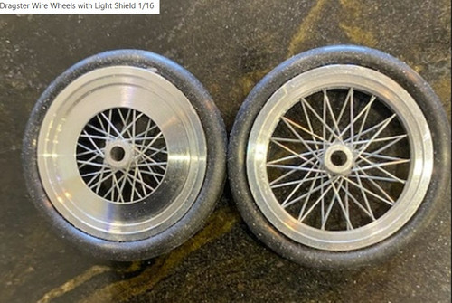 Wire wheel set with a Light Shield installed