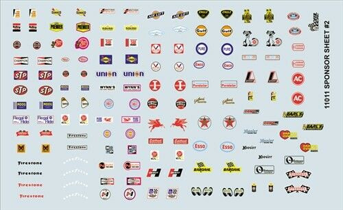 Manufacturer Sponsor Decal Sheet 2,  1/25