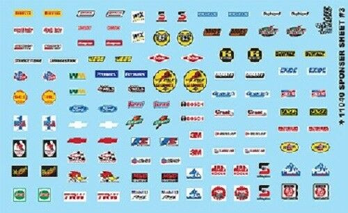 Manufacturer Sponsor Decal Sheet 3,  1/25