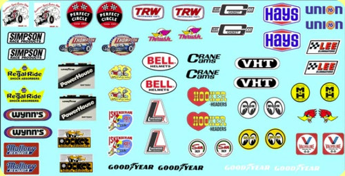 Early Racing Contingency Decals #2, 1/25