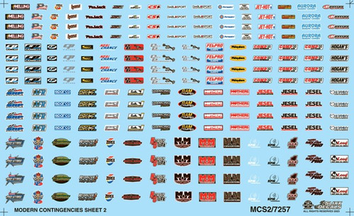 Very rare Sox & Martin 60s 耐熱ステッカー　ペア 70s Drag Racing, Sox & Martin Decal Sheet #2 1/25 - Ted's Modeling
