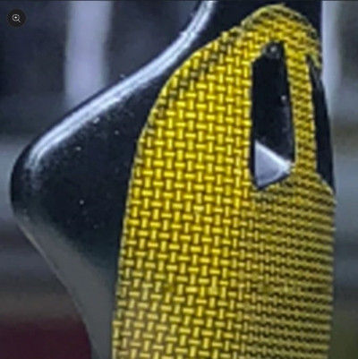 Kevlar Basket Weave Yellow on Black, Decal 1/24