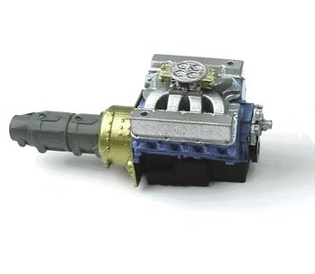 Ford Big Block Drag Engine, 4bbl, 1/25