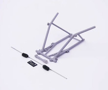 1/25 scale forward frame rail assembly with R&P, 3D-printed.
