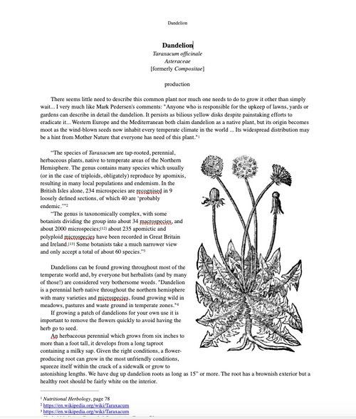 Herbal Monograph