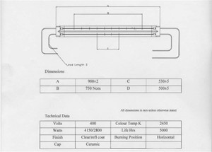 SM74-SW-C Drystar IR Bulb 400v  PP7043