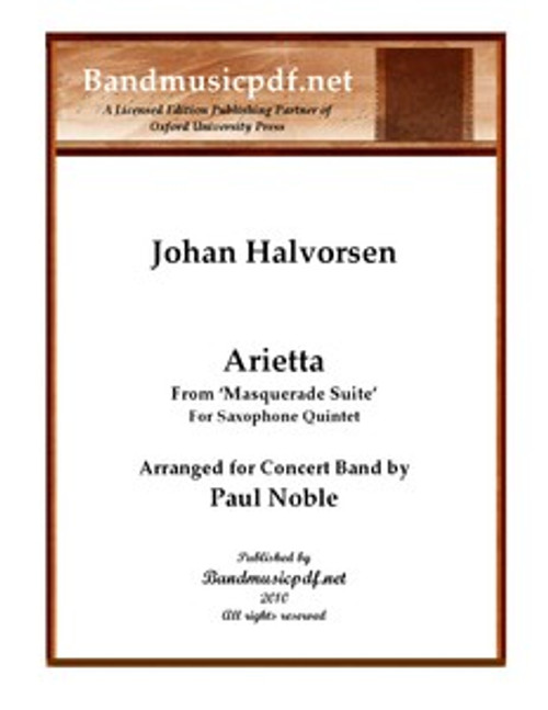 Arietta, for Saxophone Quintet
